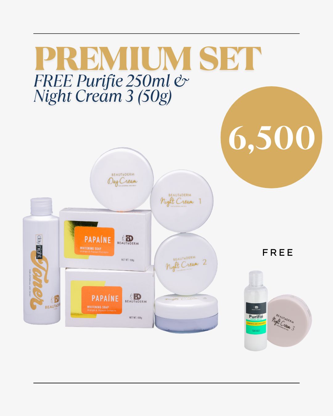 Beautederm Premium Set with Freebies – BeautéFinds