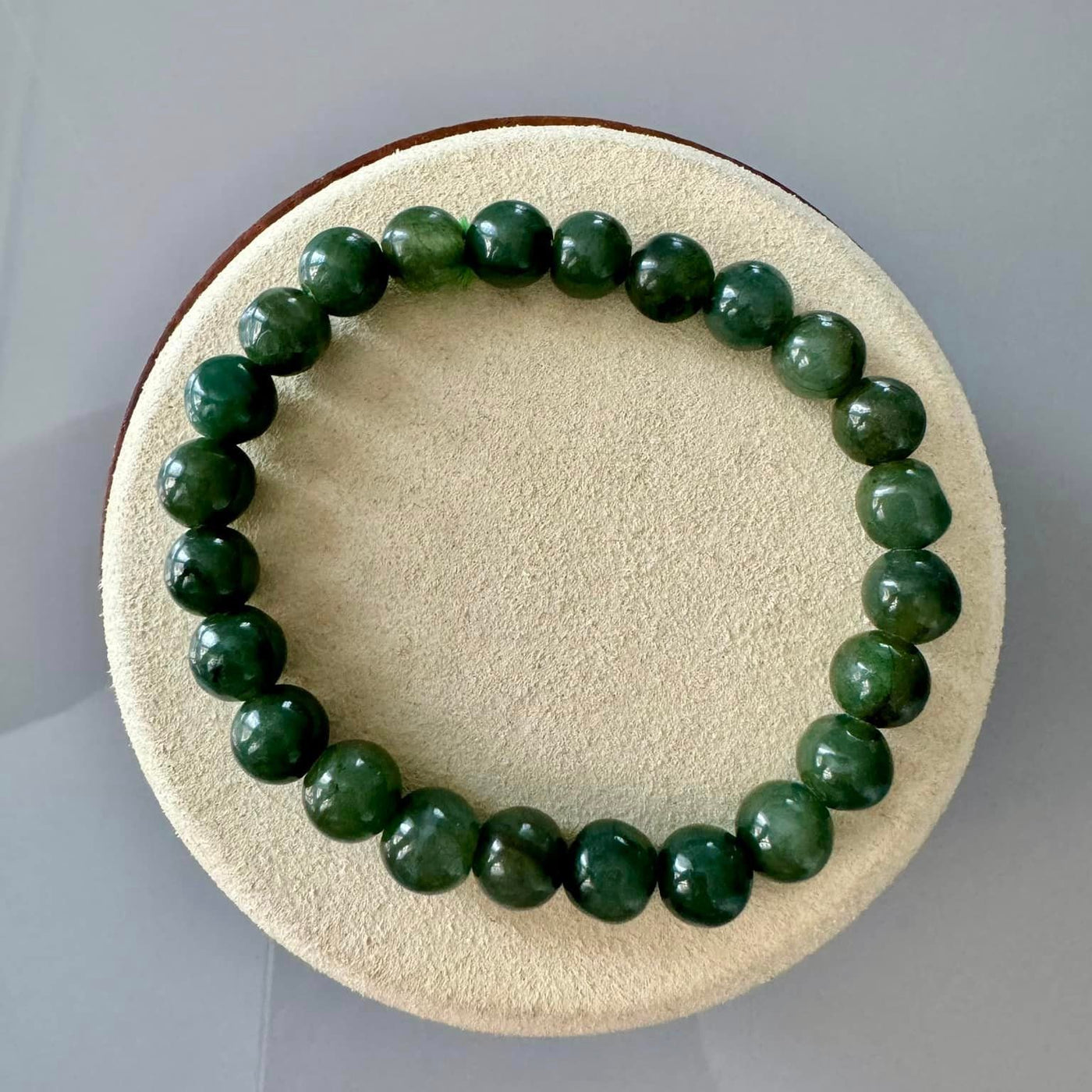 JEWELRY: Real Jade 10mm Bracelet