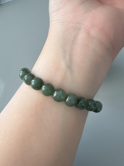 JEWELRY: Real Jade 10mm Bracelet