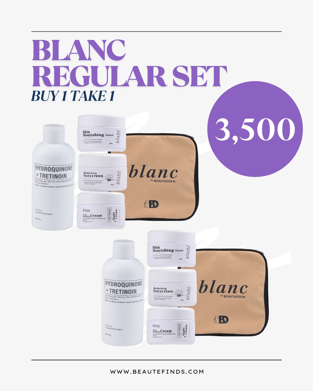Buy 1 Take 1 Blanc Regular Set