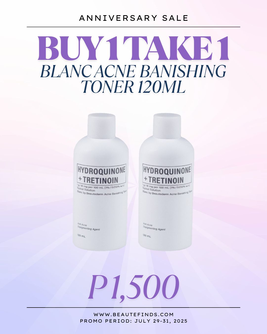 Buuy 1 Take 1 Blanc - Acne Banishing Toner 120ml