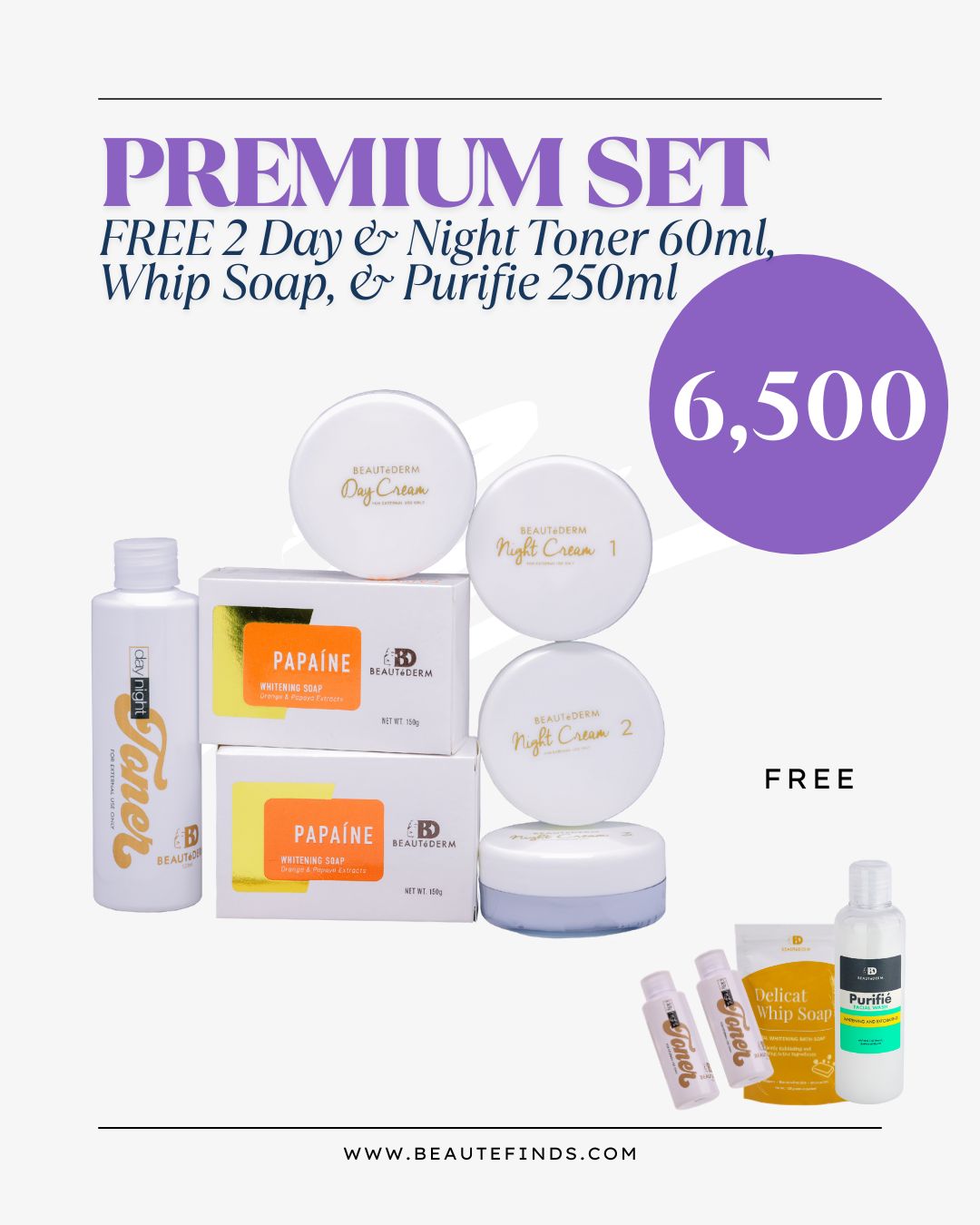Beautederm Premium Set with Freebies
