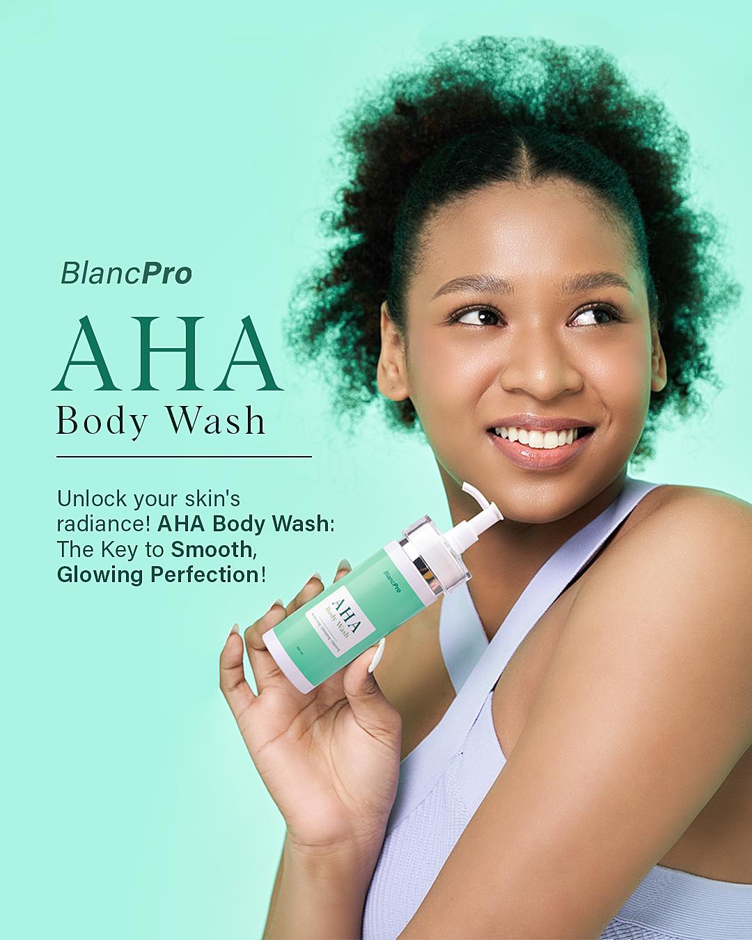 BlancPRO AHA Body Wash - Moisturizing, Exfoliating, Cleansing