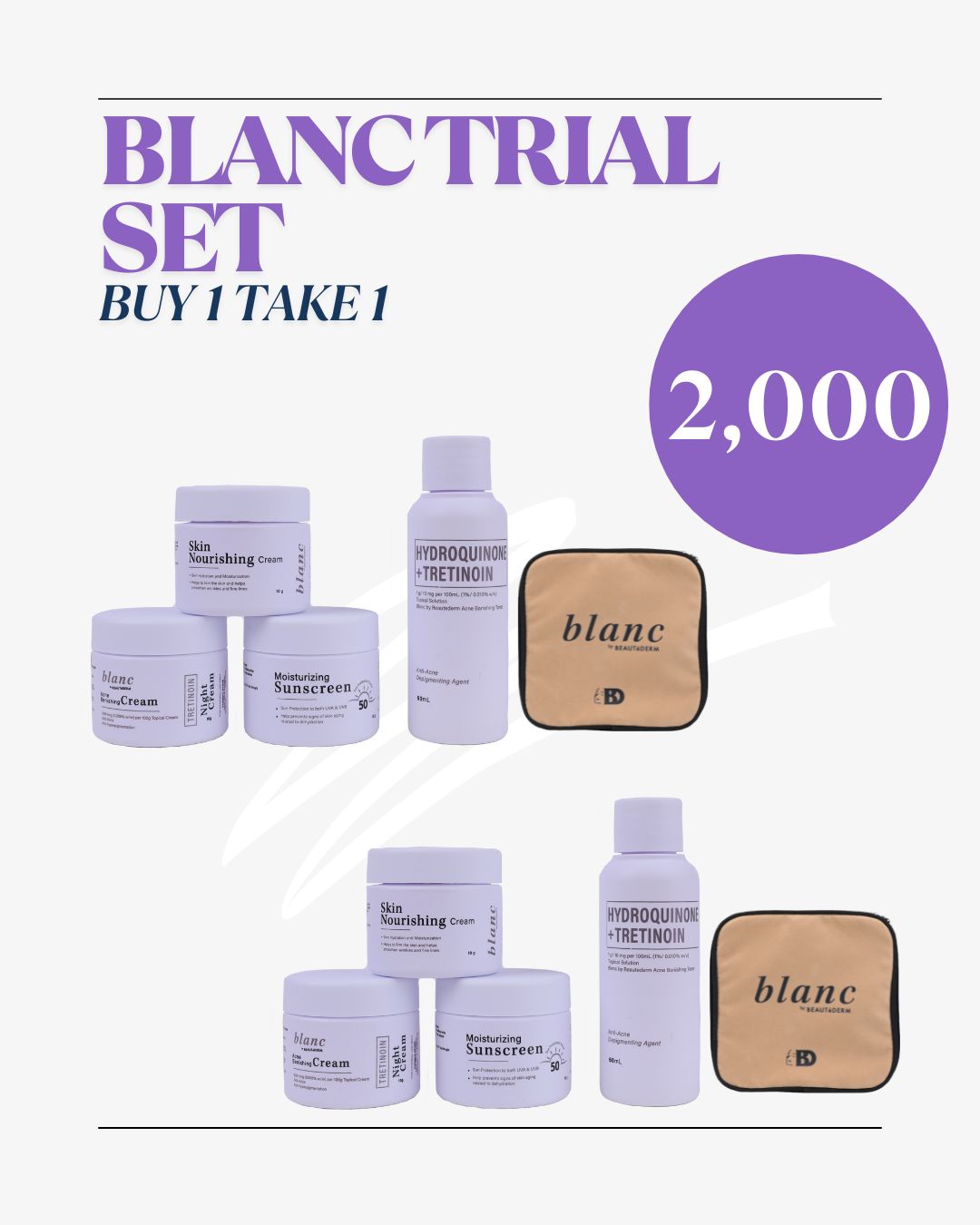 Buy 1 Take 1 Blanc Trial Set