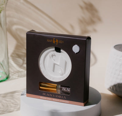 Harsen Ceramic Aroma Disk and Scent Refill Home Fragrance Set 15ml