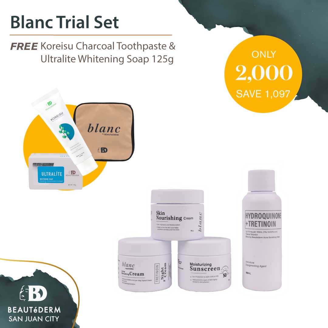 Blanc Trial Set with Free Koreisu Charcoal Toothpaste and Ultralite 125g