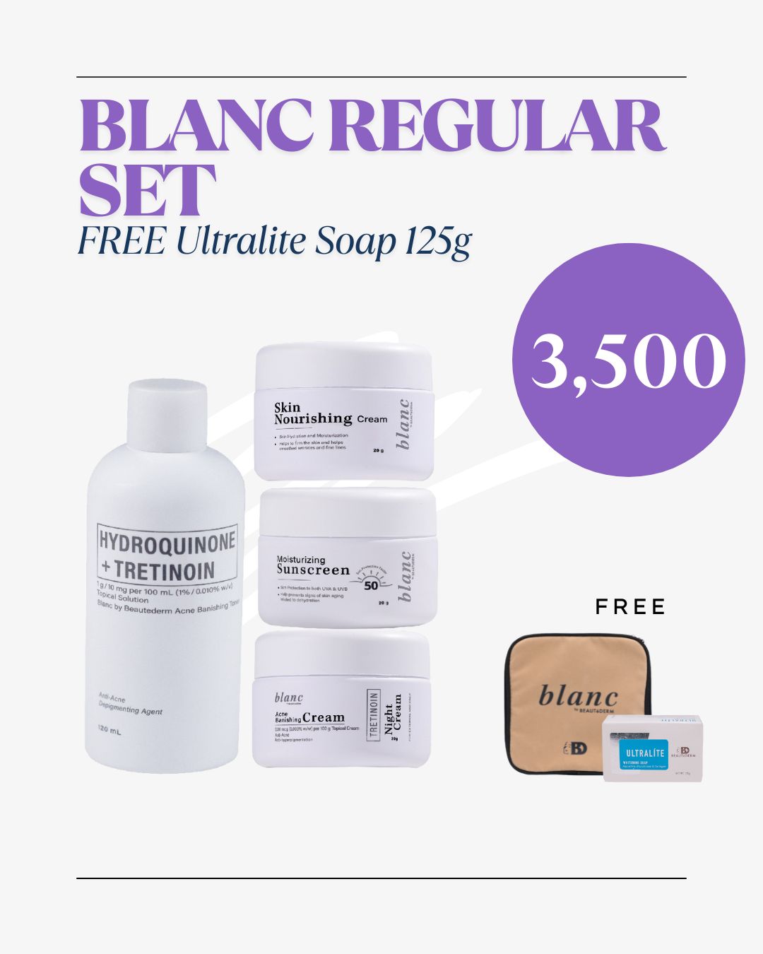 Blanc Regular Set with Freebies