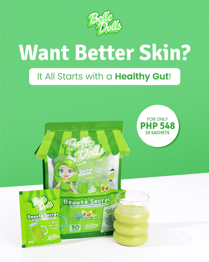 Belle Dolls Creamy Avocado-Vanilla Glutathione & Probiotics Juice Drin BeautFinds Belle Dolls Creamy Avocado-Vanilla Glutathione & Probiotics Juice Drin BeautFinds