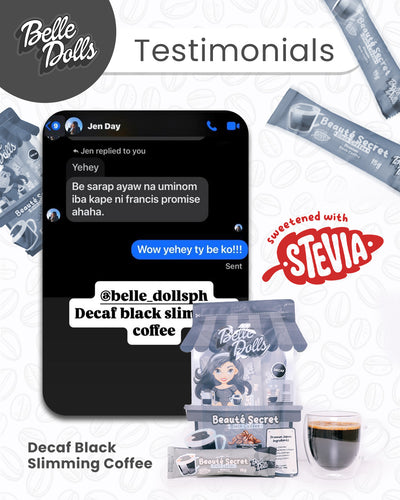 Belle Dolls Premium Black Coffee (Decaf) - 10 Sachets