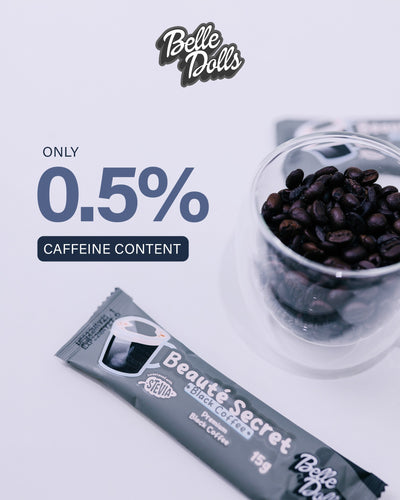 Belle Dolls Premium Black Coffee (Decaf) - 10 Sachets
