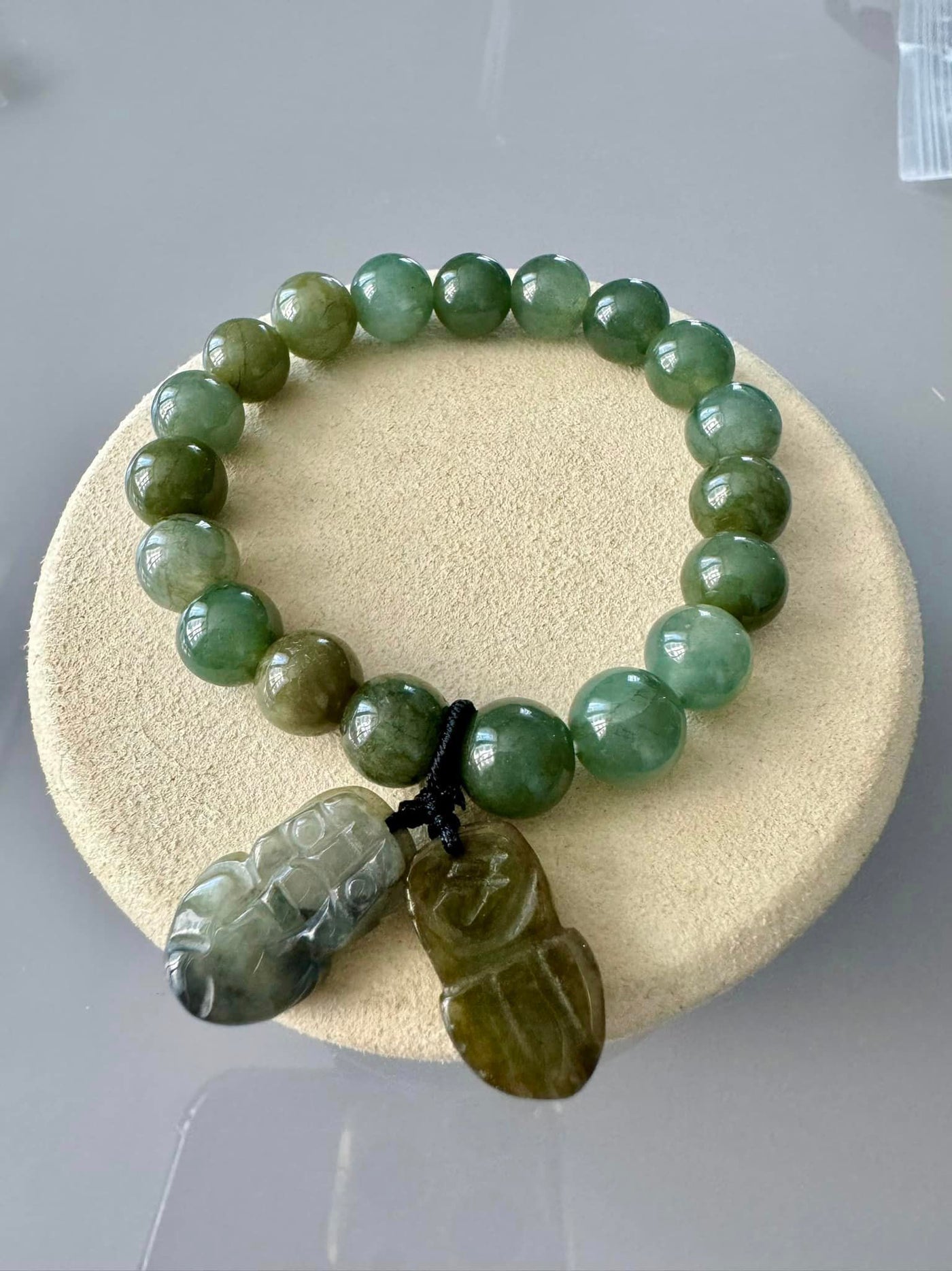 JEWELRY: Real Jade with Dangling Piyao (Pixiu)