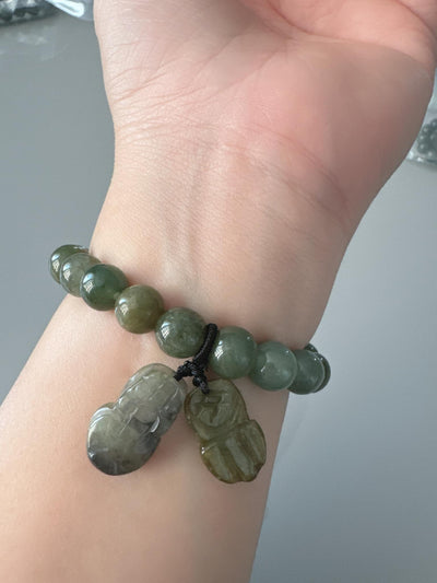 JEWELRY: Real Jade with Dangling Piyao (Pixiu)