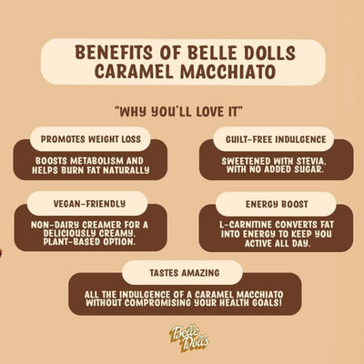 Belle Dolls Caramel Macchiato Healthy Coffee - 10 Sachets