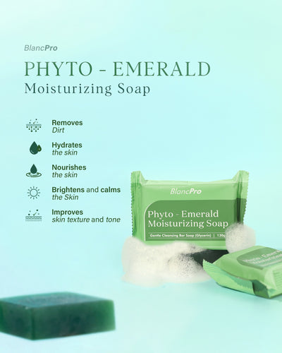 BlancPRO Phyto-Emerald Moisturizing Soap (Gentle Cleansing Bar)