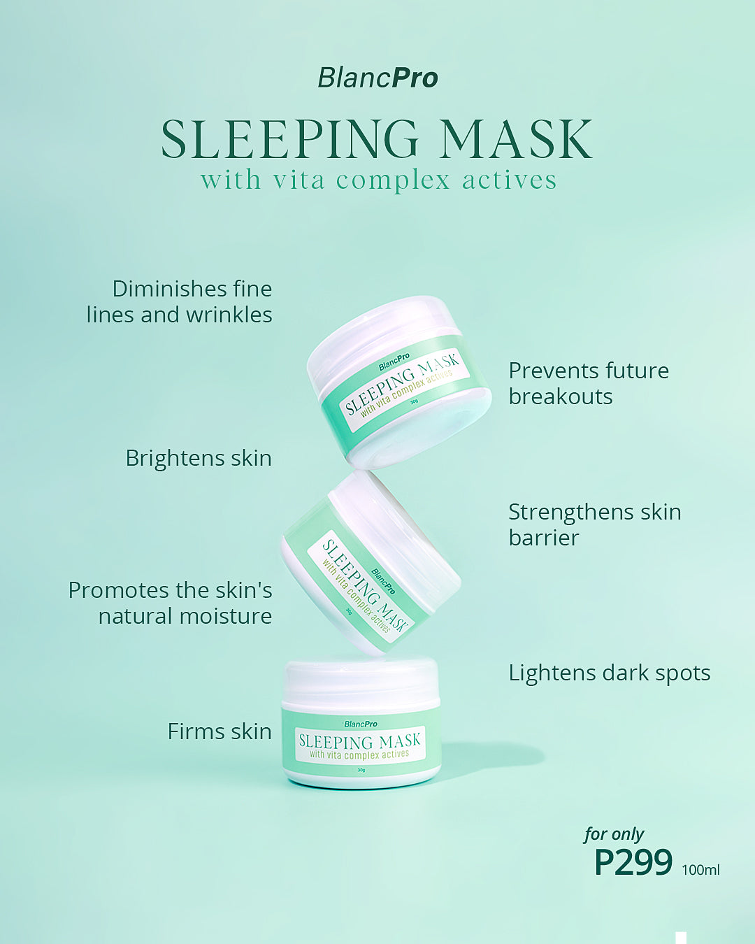 BlancPRO Sleeping Mask with Vita Complex 30g – BeautéFinds