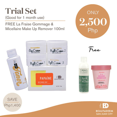 Beautederm Trial Set with Freebies