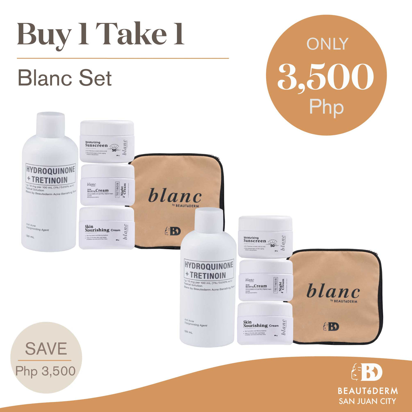 Buy 1 Take 1 Blanc Regular Set