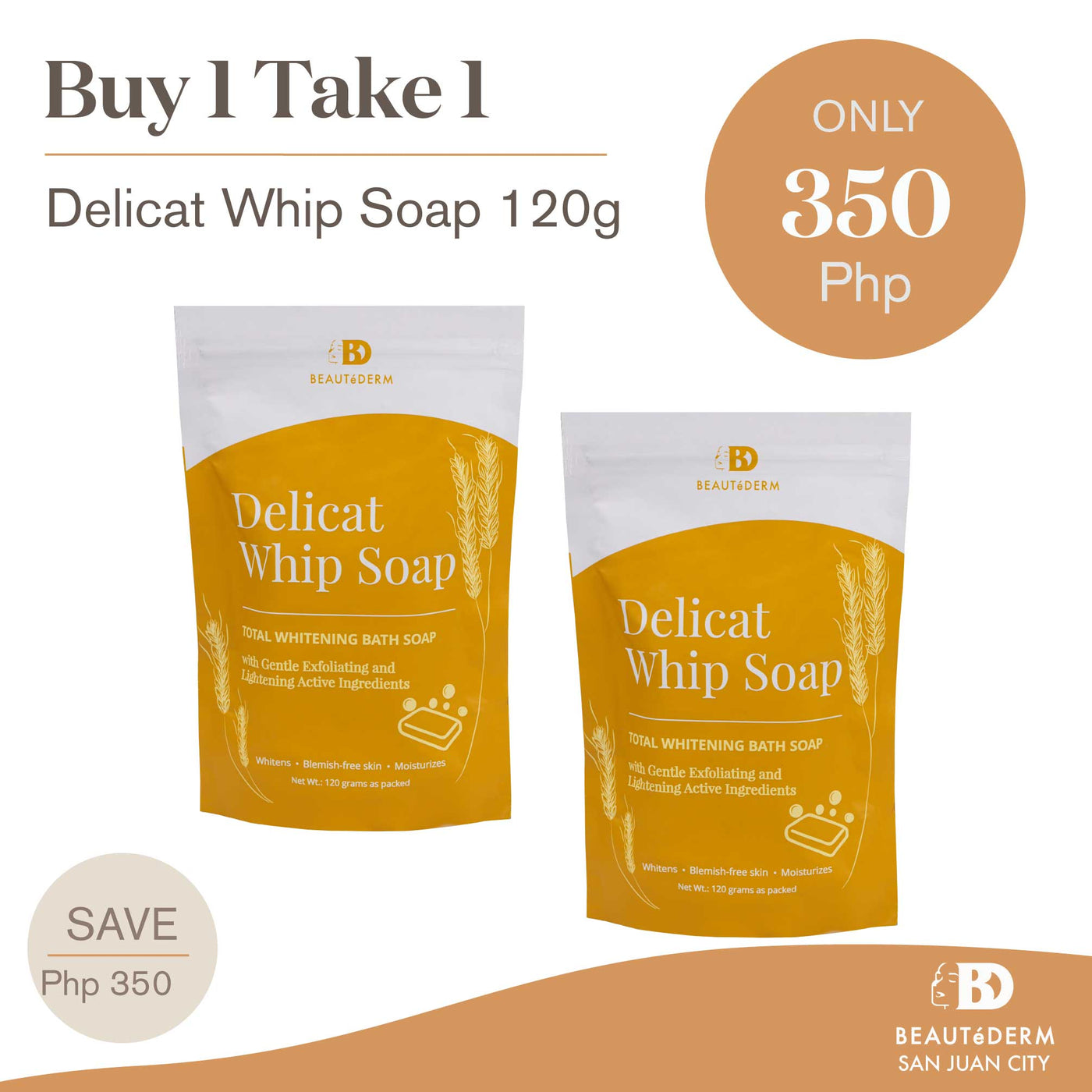 Buy 1 Take 1 Delicat Whip Soap 120g