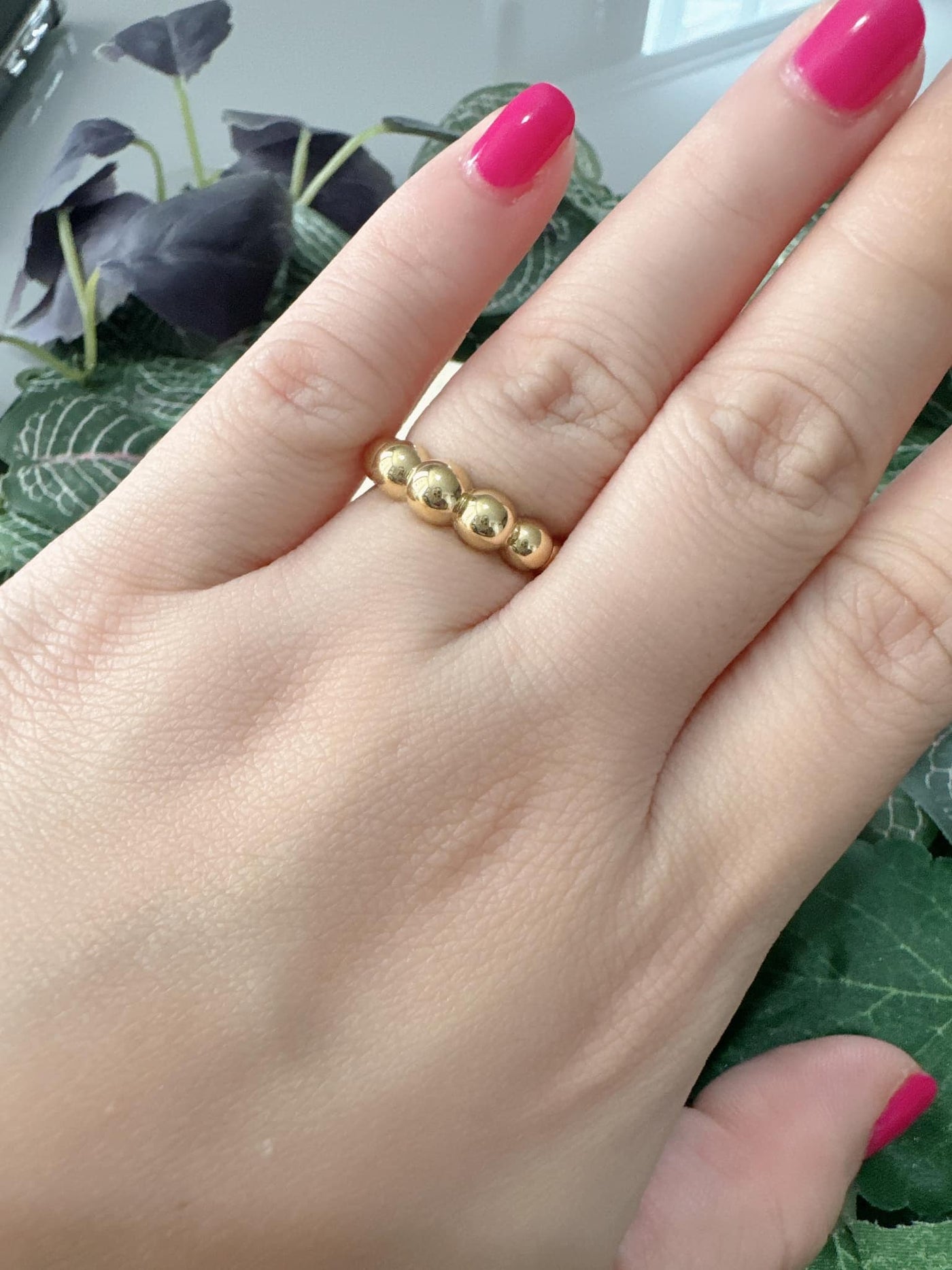 JEWELRY: 18k Saudi Gold Bubble Rings