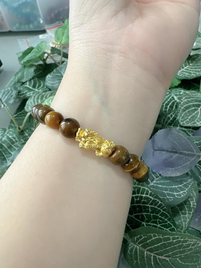 JEWELRY: Single Piyao Tiger Eye Piyao 8mm Bracelet