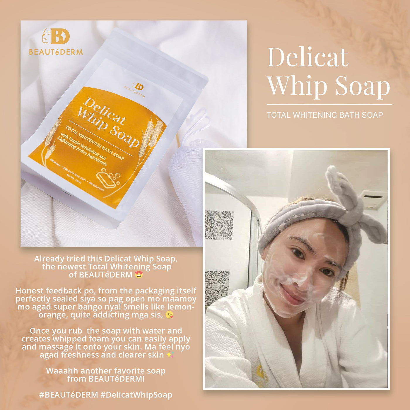 Buy 1 Take 1 Delicat Whip Soap 120g