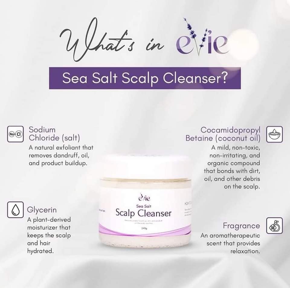 Evie Sea Salt Scalp Cleanser 240g