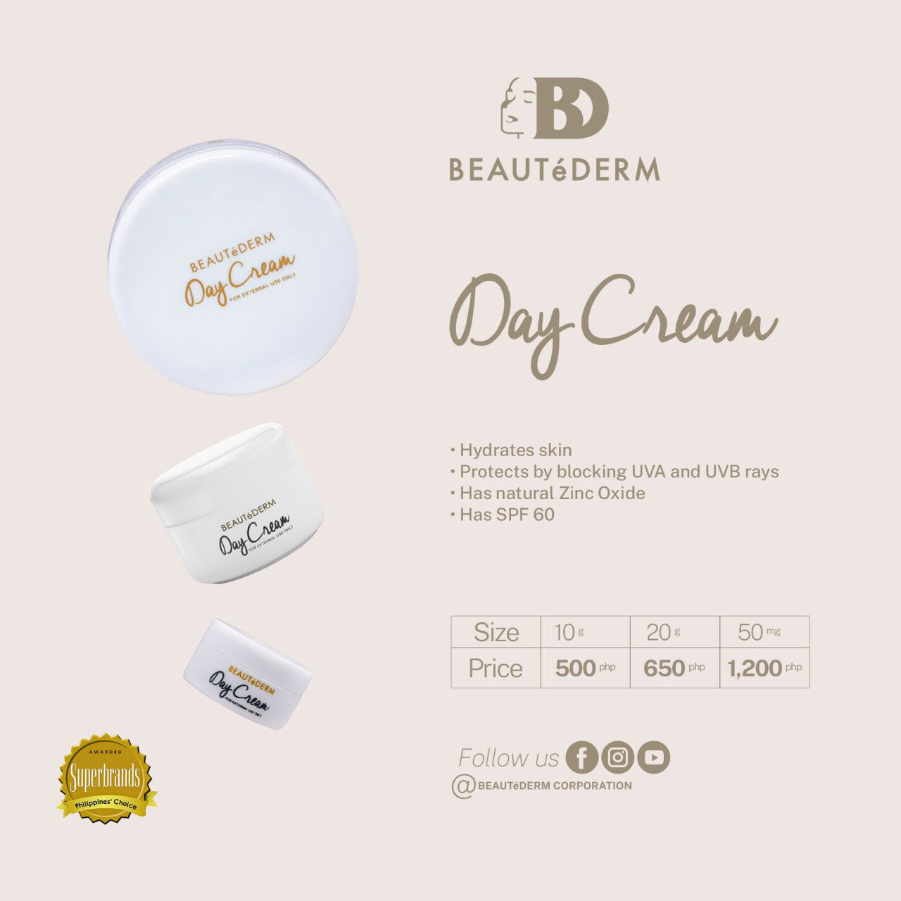 Buy Day Cream 20g, Get Soleil UV Block Lotion @50% OFF