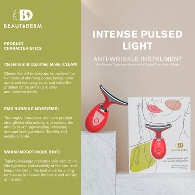 Intense Pulsed Light (IPL) Anti-Wrinkle Instrument (Color Varies) Free Blanc Cleansing Pads