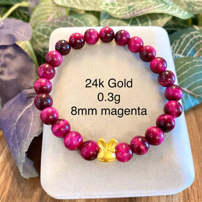 JEWELRY: Bunny Magenta Color of the Year 8mm Bracelet